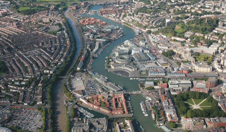 Aerial photo of Bristol