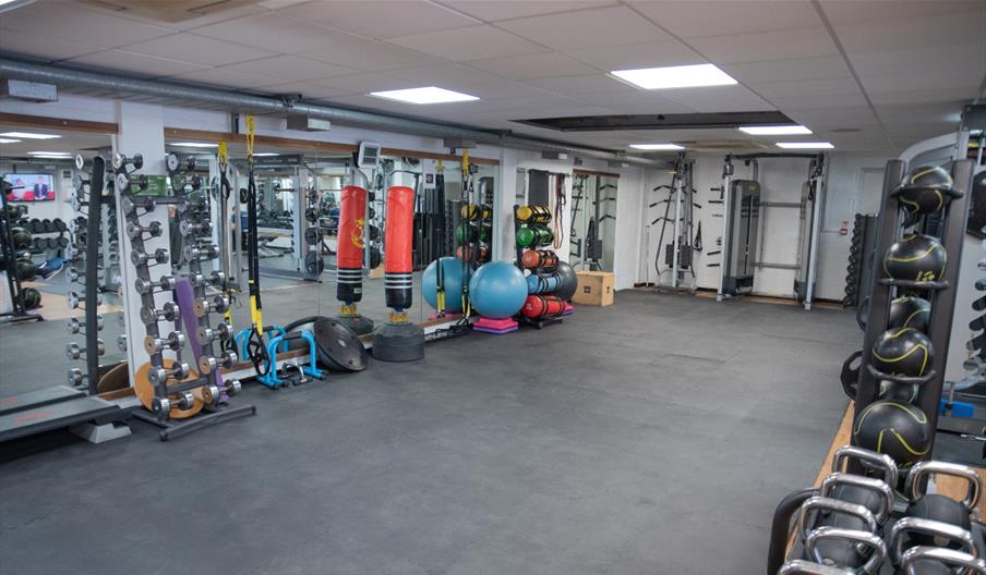 The gym at YMCA Bath's Health & Wellbeing Centre