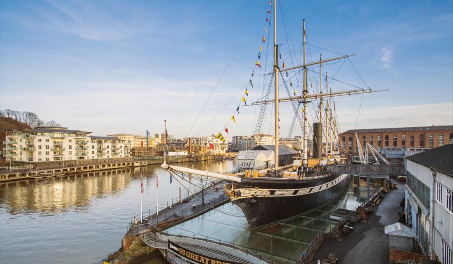 Brunel's SS Great Britain in dockyard