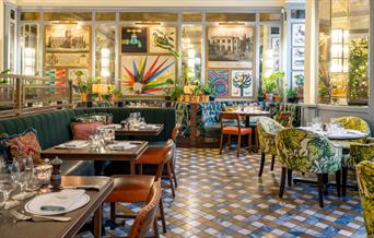 Interior of The Ivy Bath Brasserie & Garden