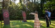 De Vere Tortworth Axe throwing