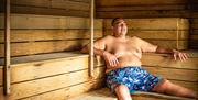 Person at Sauna