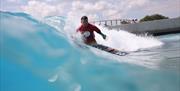 adaptive surfing at The Wave